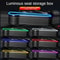 New Car Crevice Storage Box with 2 USB Charger – Colorful LED Seat Gap Organizer for Phones, Cards & Bottles