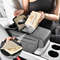 Multi-Pocket Car Arm Rest Cushion, Center Console Cushion with Cup Holder, Tissue Storage, Elbow Support Pad