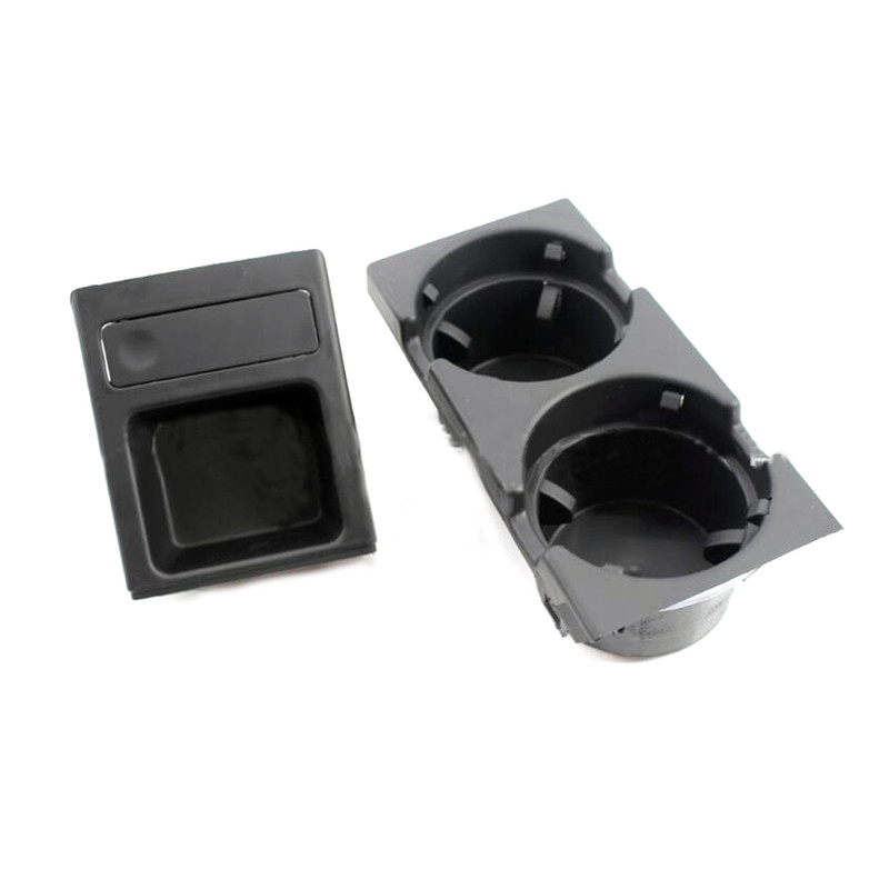 New Double Hole Car Styling Front Center Console Storage Box Coin, Cup Holder for BMW E46 Series (1999-2006)