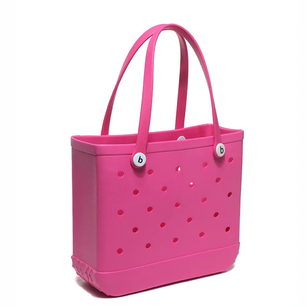 Mini EVA Waterproof Beach Bag for Women, Kids, Summer Storage Basket, Picnic Tote, Jelly Shopping Bag, Anti-Deformed Bag