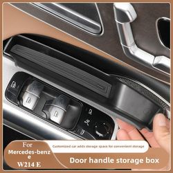 premium door handle storage box for mercedes-benz w214 e-class interior organizer & decoration accessory