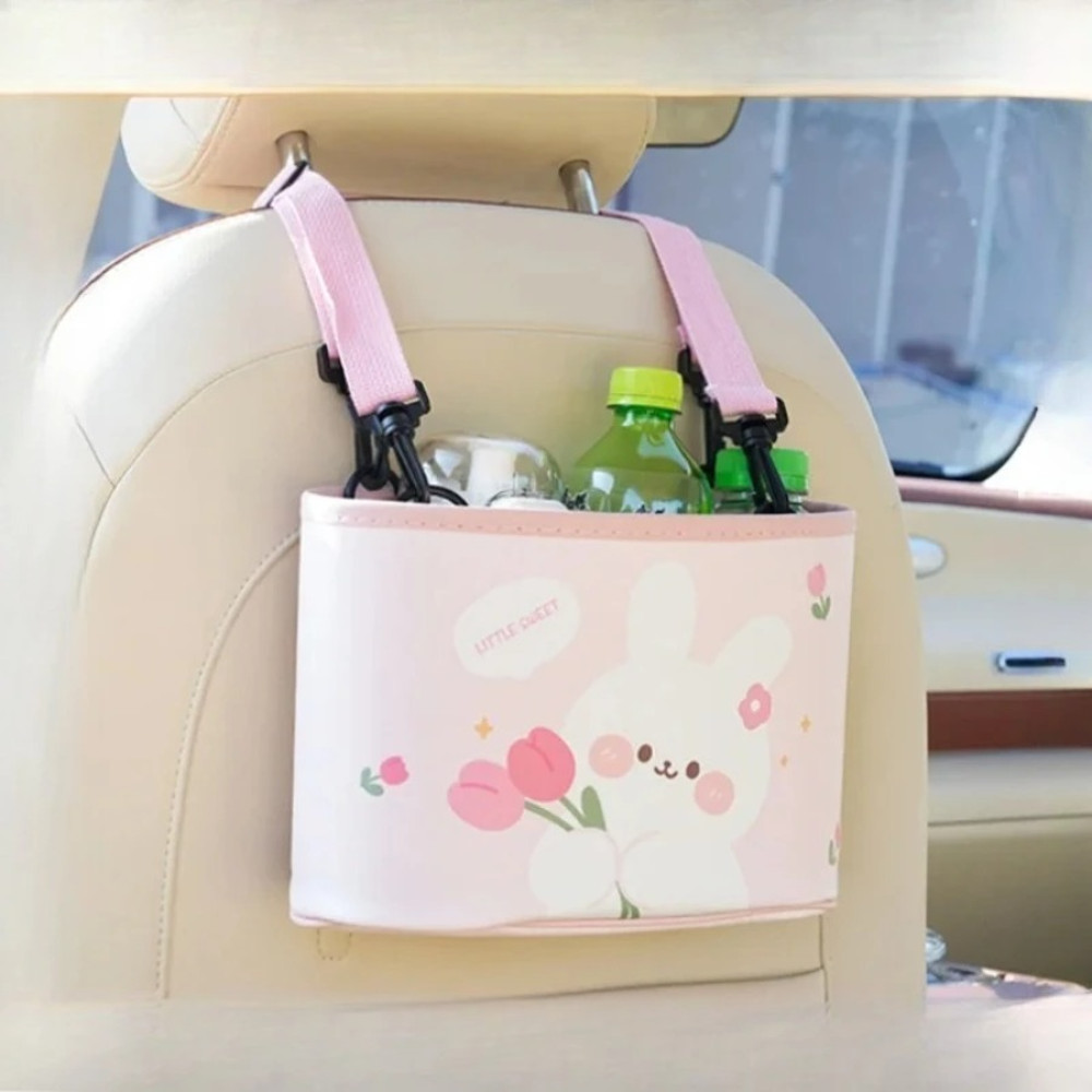 Vehicle Trash Can, Hanging Storage Bucket for Cars, Functional Car Storage Container with Leak-Proof Design