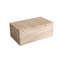 Modern Natural Travertine Storage Box, Elegant Cover Design for Home, Hotel, Desktop Decoration