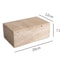 Modern Natural Travertine Storage Box, Elegant Cover Design for Home, Hotel, Desktop Decoration
