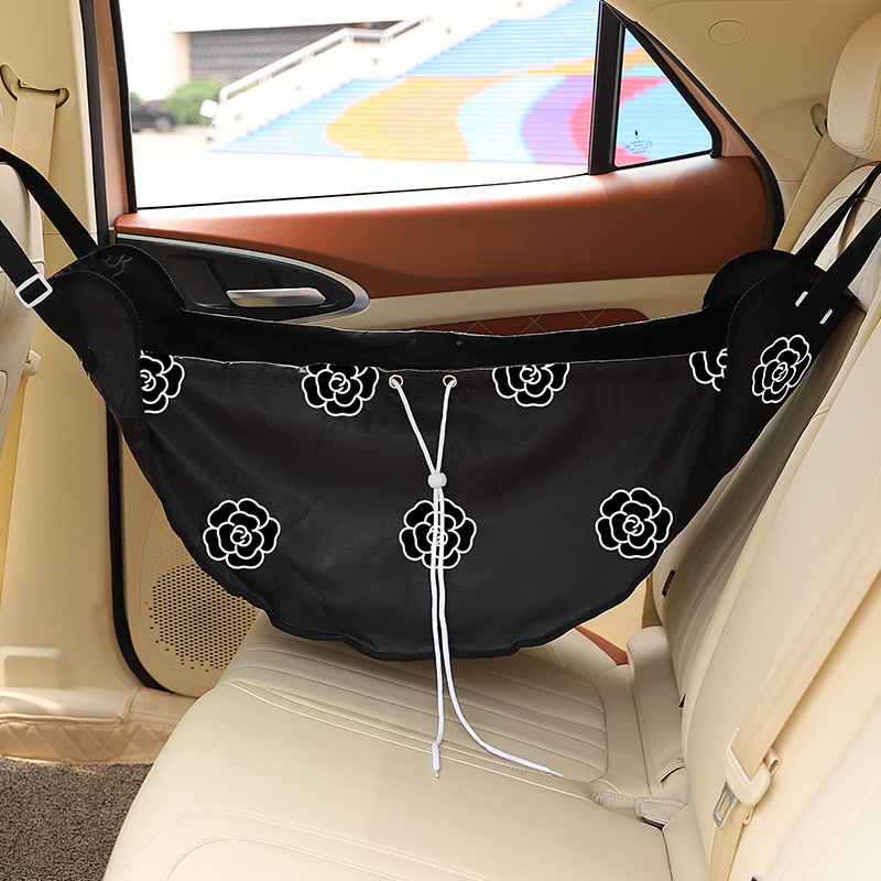 Multifunctional Car Storage Bag, Rear Seat Backrest Organizer, Cute Mesh Hanging Bag for Car Accessories, Essentials