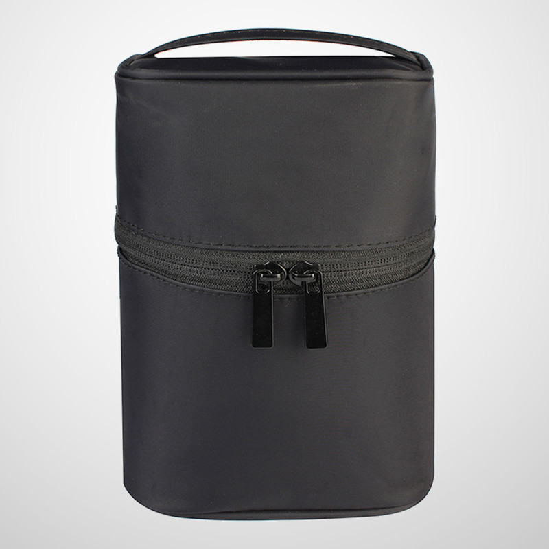 Waterproof Handheld Bag for Women, Large Capacity Nylon Makeup Storage, Travel Toiletry Bag with Thick Padding