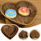 Heart-Shaped Woven Storage Basket, Multi Simulation Rattan Desktop Basket for Bread, Fruit, Restaurant Serving Display