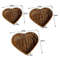 Heart-Shaped Woven Storage Basket, Multi Simulation Rattan Desktop Basket for Bread, Fruit, Restaurant Serving Display