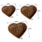 Heart-Shaped Woven Storage Basket, Multi Simulation Rattan Desktop Basket for Bread, Fruit, Restaurant Serving Display