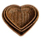 Heart-Shaped Woven Storage Basket, Multi Simulation Rattan Desktop Basket for Bread, Fruit, Restaurant Serving Display