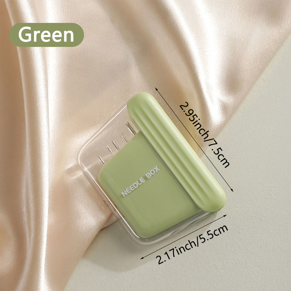1Pcs Magnetic Suction Hand Sewing Needle Storage Box with 10 Needles, Portable Sewing Needle Set, Compact Sewing Tool