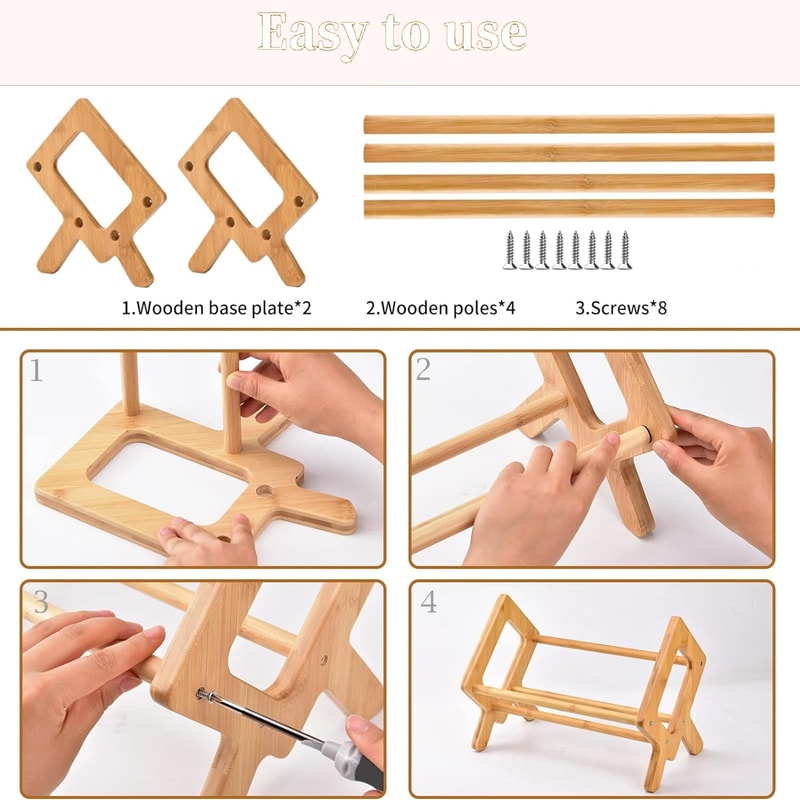 Desktop Bookshelf Organizer Bamboo Office Document Magazine Storage Shelf For Student Economy Stand 5