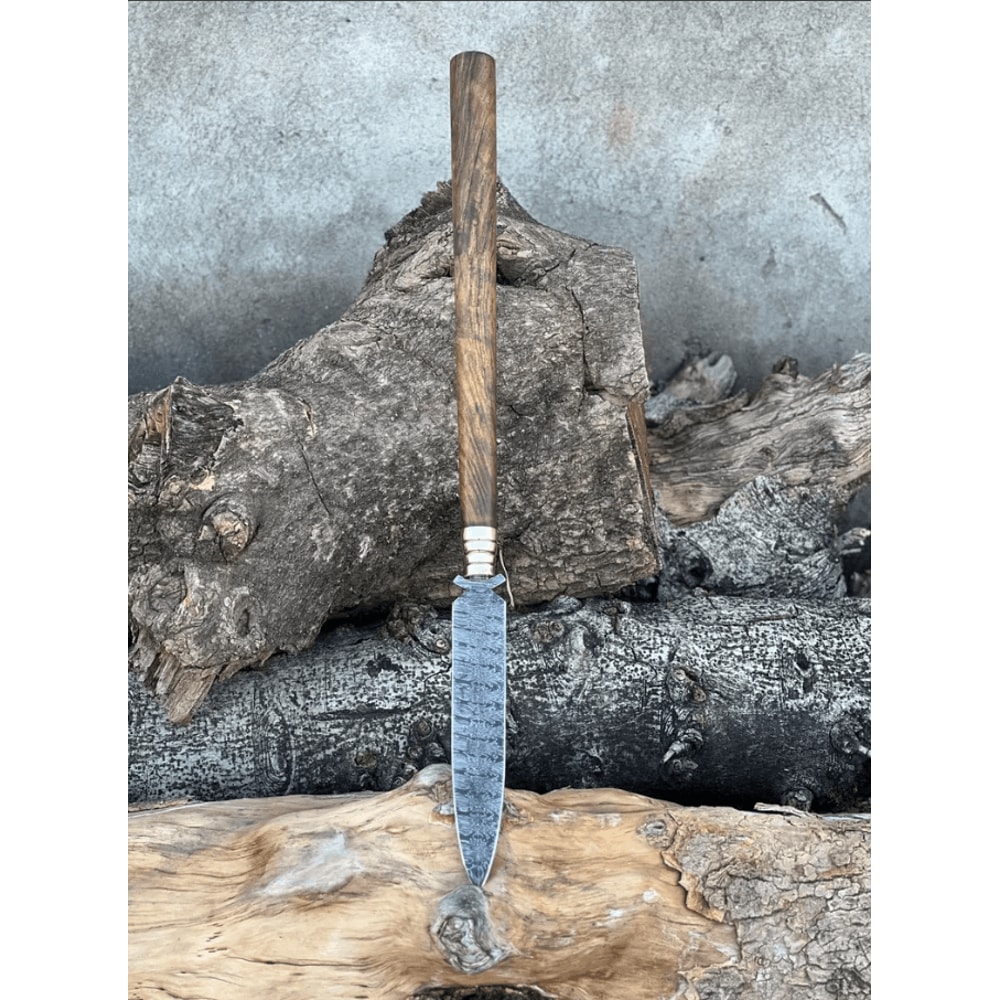 Handmade Damascus Steel Spear 30 Inch VikingInspired Collectible With Wooden Handle 1