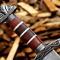 Viking Norse Longsword Damascus Steel Blade Decorative Steel Handle Cosplay Collectible 1