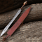 Roman Gladius Sword Handmade Damascus Steel Warrior Sword Full Tang With Leather Sheath 1