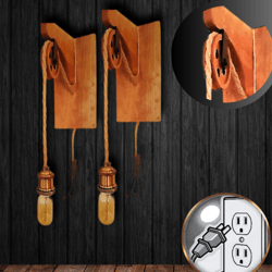twin pulleys - wall sconces