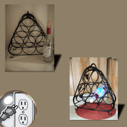 glimmering grapes- dual purpose wine rack