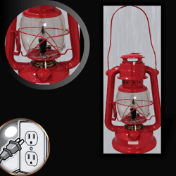 new flame, vintage lantern