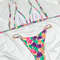 Tie Dye Bandage Bikini Set Sexy Womens Swimwear Beachwear Print Bathing Suit 2