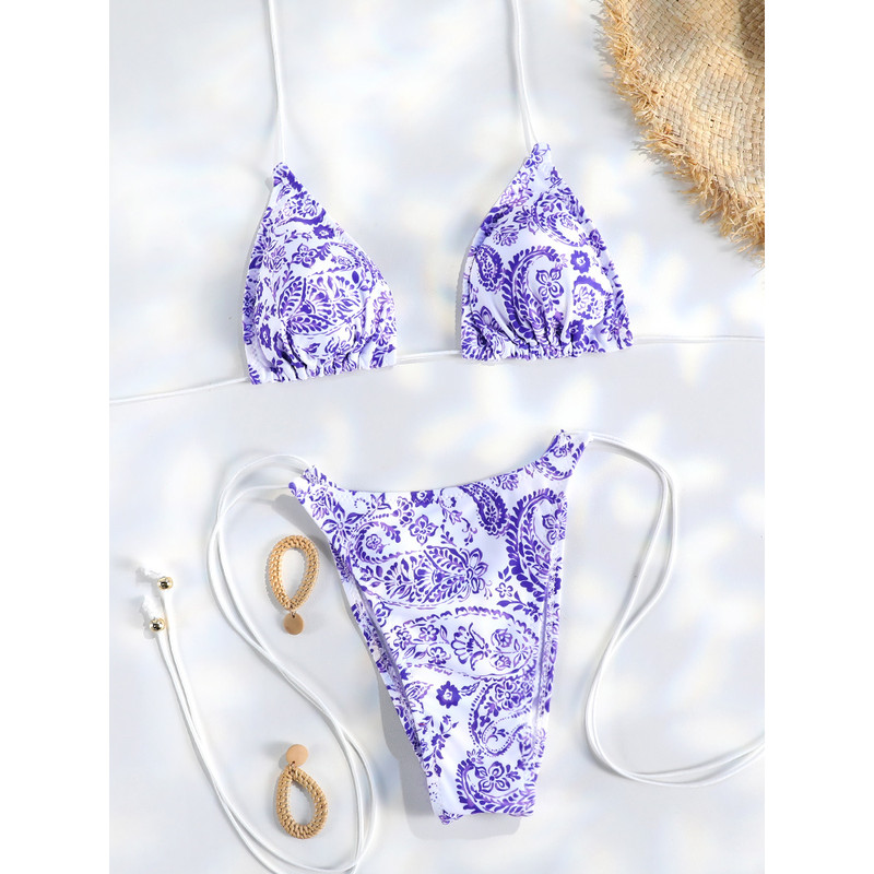 Sexy Triangle Mini Bikini Sets Micro Thongs Swimsuit Women Bikini Bandage Bathing Suit Beachwear P