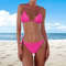 Sexy Sequin Bikini Triangle Swimsuit Set Womens Halter Tie Beach Wear Swimwear 3