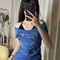 Flattering Vintage Fake Two Piece Halter Lace Up TShirts Slim Fit Print Tops Women Love For Beach 0