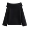 Women Fashion Solid Off Shoulder Casual Knitwear Chic Top Sweater Long Sleeve Knitted Pullover For 5