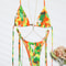 Sexy Triangle Chains Bikini Set With Micro Thongs BandageStyle Swimwear For Women Beachwear Print T 8