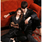 High Quality Couple Pajamas Women Ice Silk Loungewear Men Satin Sleepwear Set Classic Autumn Summer 12