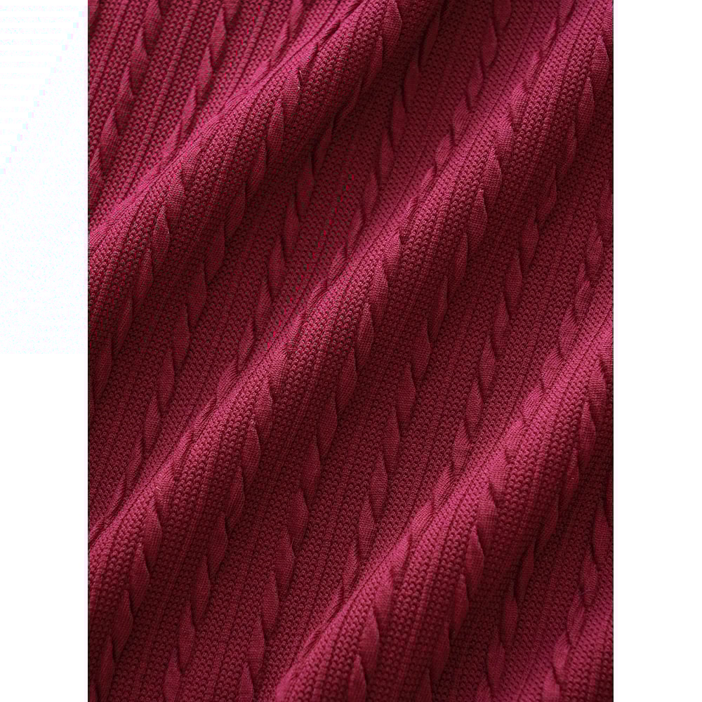 Autumn and Winter Plus Size Women's Dress, Long Sleeve Round Neck Solid Color with Ruffle Hem and Pockets