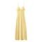 Chic Lady Dresses Women Fashion Solid Satin Pleated Backless Zipper Midi Dress Thin Straps VNeck 9