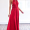 Sexy Women Multiway Wrap Convertible Boho Maxi Dress Red Bandage Long Dress For Party Bridesmaids I 26