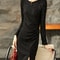 Black Sequin Bodycon Dress For Women Autumn Elegant Lady Sexy Split Knitted Birthday Dress Luxury E 3