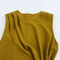 Summer New Womens Casual Fashion Simple Pleated Decoration Temperament Round Neck Sleeveless Midi D 2
