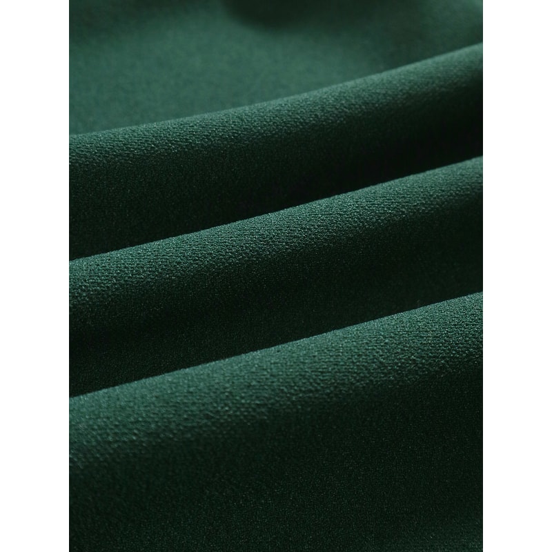 Women's Plain Ruffle Trim Dress, Elegant Short Sleeve Dress for Party, Holiday Wedding Guest, Ladies Mini Dress