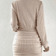 Women's Autumn Winter Knitted Sweater Mini Dress, Female Casual Solid Wrap V-neck, Long Sleeve Warm Bodycon Short Dresse