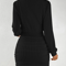 Women's Autumn Winter Knitted Sweater Mini Dress, Female Casual Solid Wrap V-neck, Long Sleeve Warm Bodycon Short Dresse