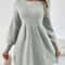 Autumn and Winter Knitted Dress for Women, Waist Slimming Fragrance Style A Line Long Sleeve Sweater Dress