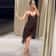 Slip Dress Summer Evening Womens Dresses Lace Asymmetric Mini Brown Sleeveless Backless 2