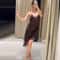 Slip Dress Summer Evening Womens Dresses Lace Asymmetric Mini Brown Sleeveless Backless 2