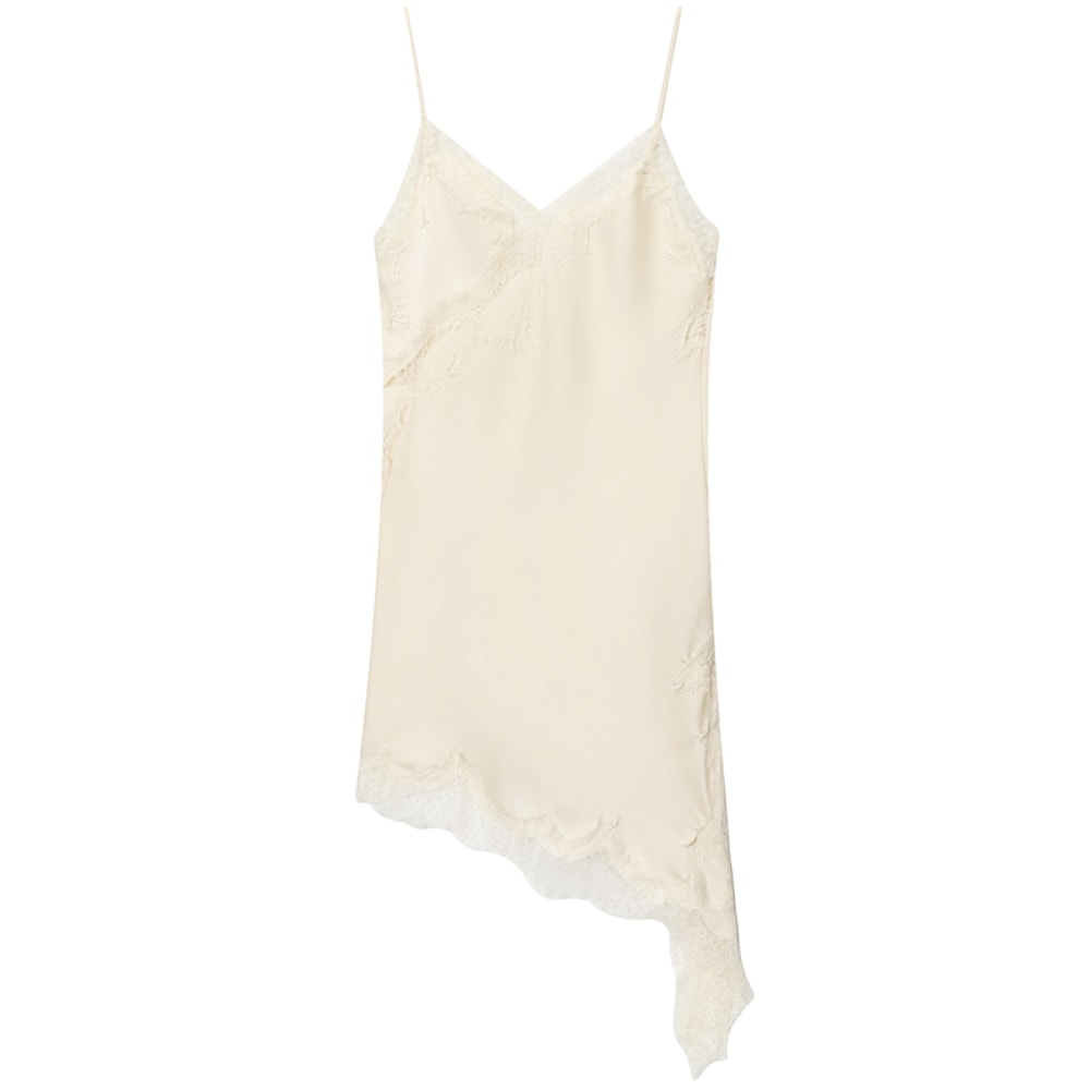 Slip Dress Summer Evening Womens Dresses Lace Asymmetric Mini Brown Sleeveless Backless 4