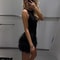 Women Black Sleeveless Corset Dress Woman Off Shoulder Luxury Short Party Dress For Women 1