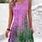 Women Summer Sleeveless Dress for Women Beach Bohemian Dress Exclusive Print Vacation Style