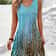 Women Summer Sleeveless Dress for Women Beach Bohemian Dress Exclusive Print Vacation Style