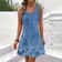 Women Summer Sleeveless Dress for Women Beach Bohemian Dress Exclusive Print Vacation Style
