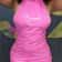 Pink neck hanging sexy backless dress, women's tight fitting hip hugging slim fit mini skirt PU dress