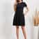 Elastic Waist Short Sleeve Dress For Women Knitted Round Neck Short Sleeve Dress For Casual Daily C 7