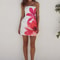 Tube Dress Women Chest Wrapping Backless, Sleeveless Strapless Tie Dye Print Tube Sundress for Summer Vacation