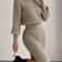 Casual Simple Turtleneck Knitted Pullover Dress Without a Belt, Autumn Winter New Fashionable Look