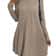 Irregular Brushed Ribbed Knit Dress, Autumn Winter Bohemian Solid Color Dress for Women